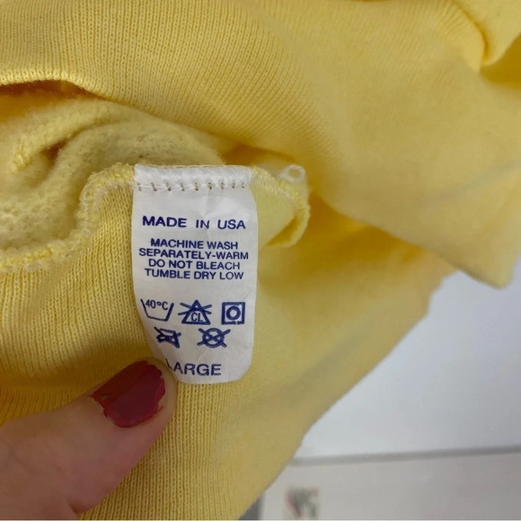 Vintage 70s Sweatshirt Womens Size Small Medium Pullover Floral 80s Handmade - Picture 7 of 10